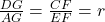 \frac{DG}{AG}=\frac{CF}{EF}=r